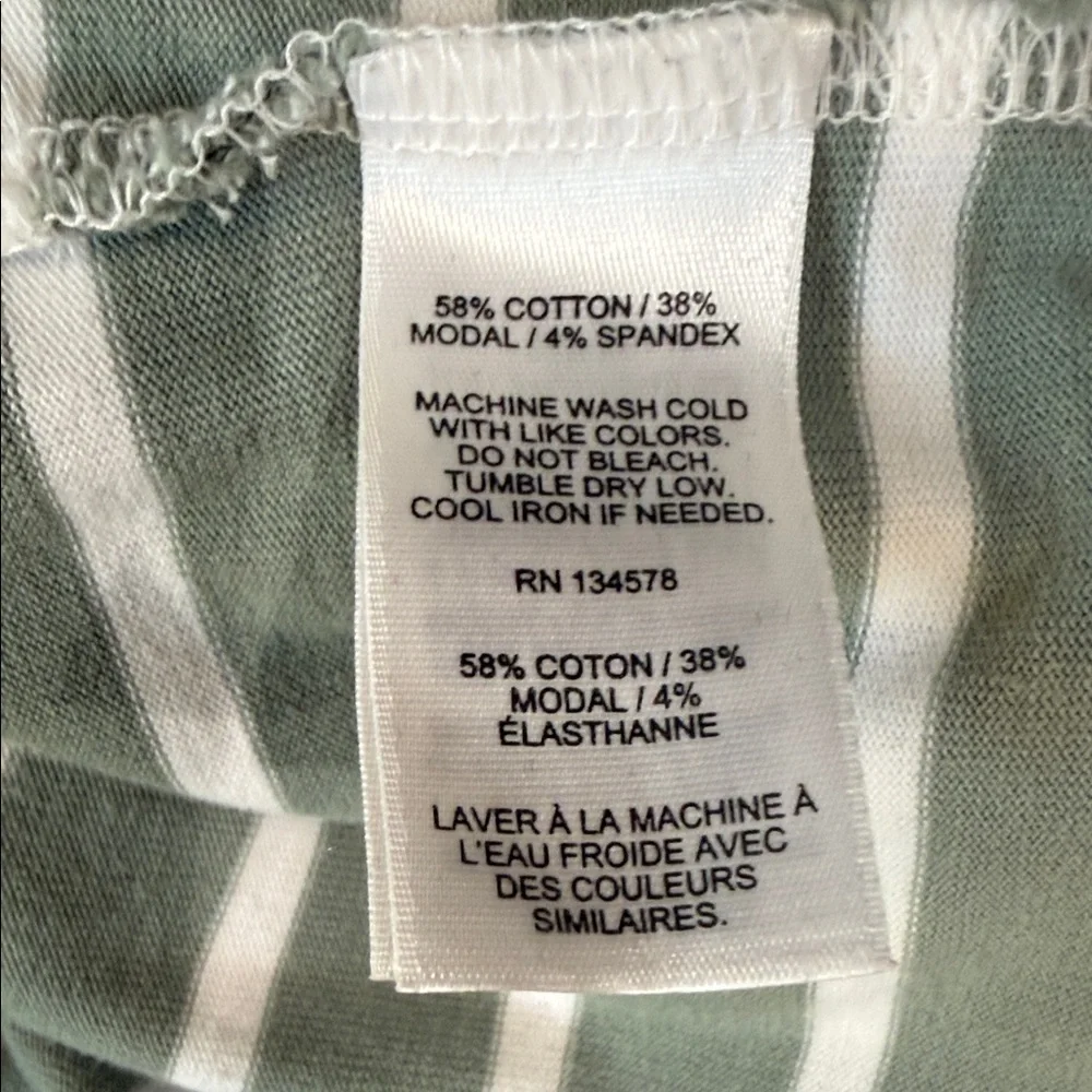 Vineyard Vines Striped Pullover Sweater Shirt XS Boat Neck Green Stripe - Picture 5 of 5